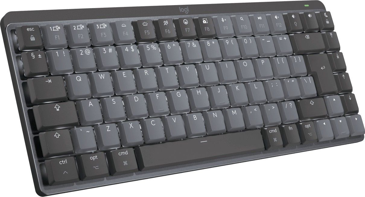 Logitech MX Mechanical Mini for Mac Tactile Quiet Mechanical Wireless Keyboard Space Grey US