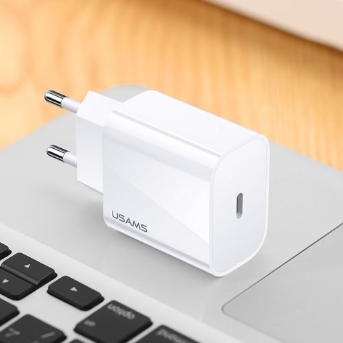 Usams CC118TC01 PD 20W Fast Travel Charger White