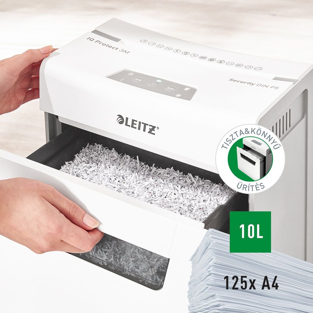 Leitz IQ Protect Premium 3M iratmegsemmisítő White