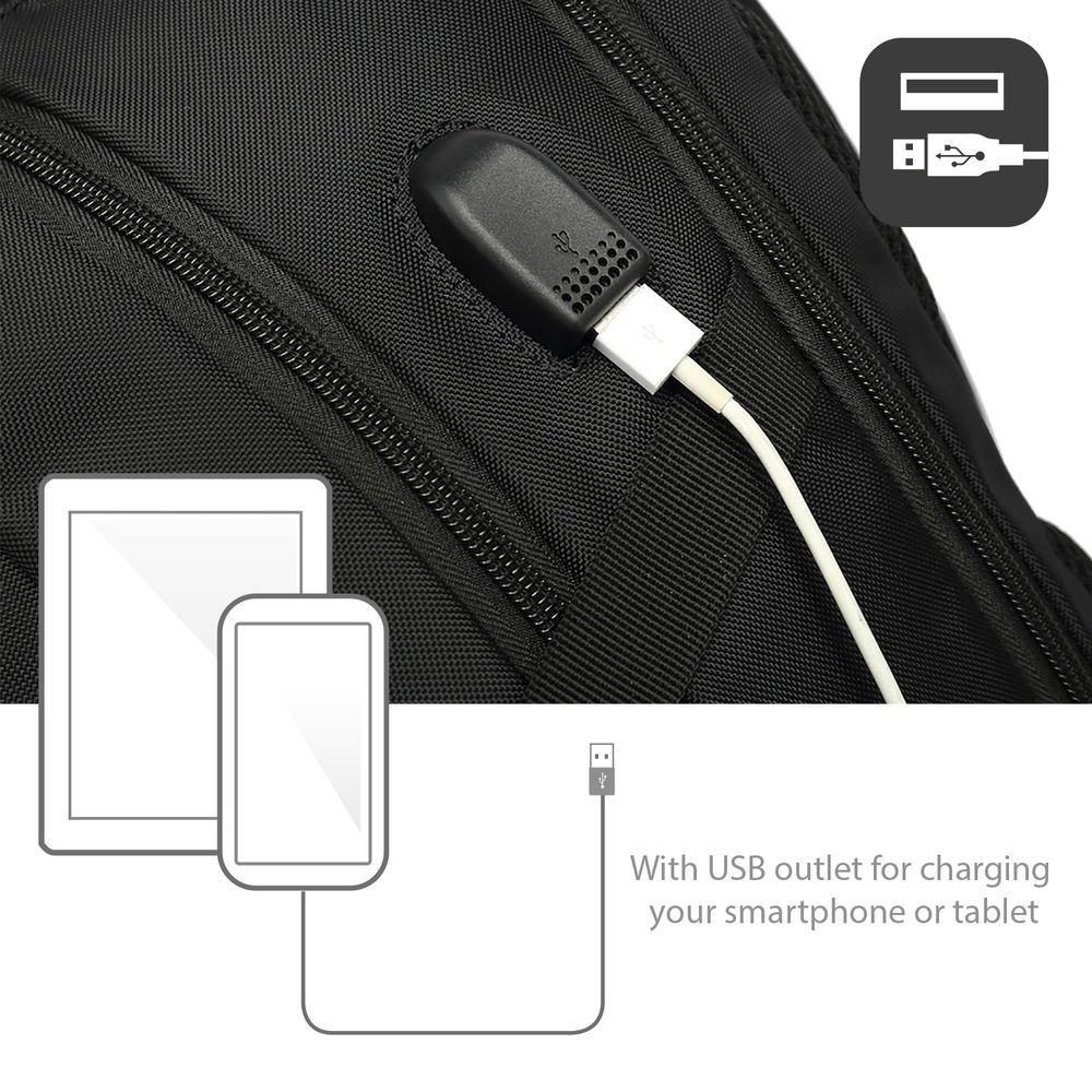 ACT AC8530 Global Backpack with USB charging port 15,6