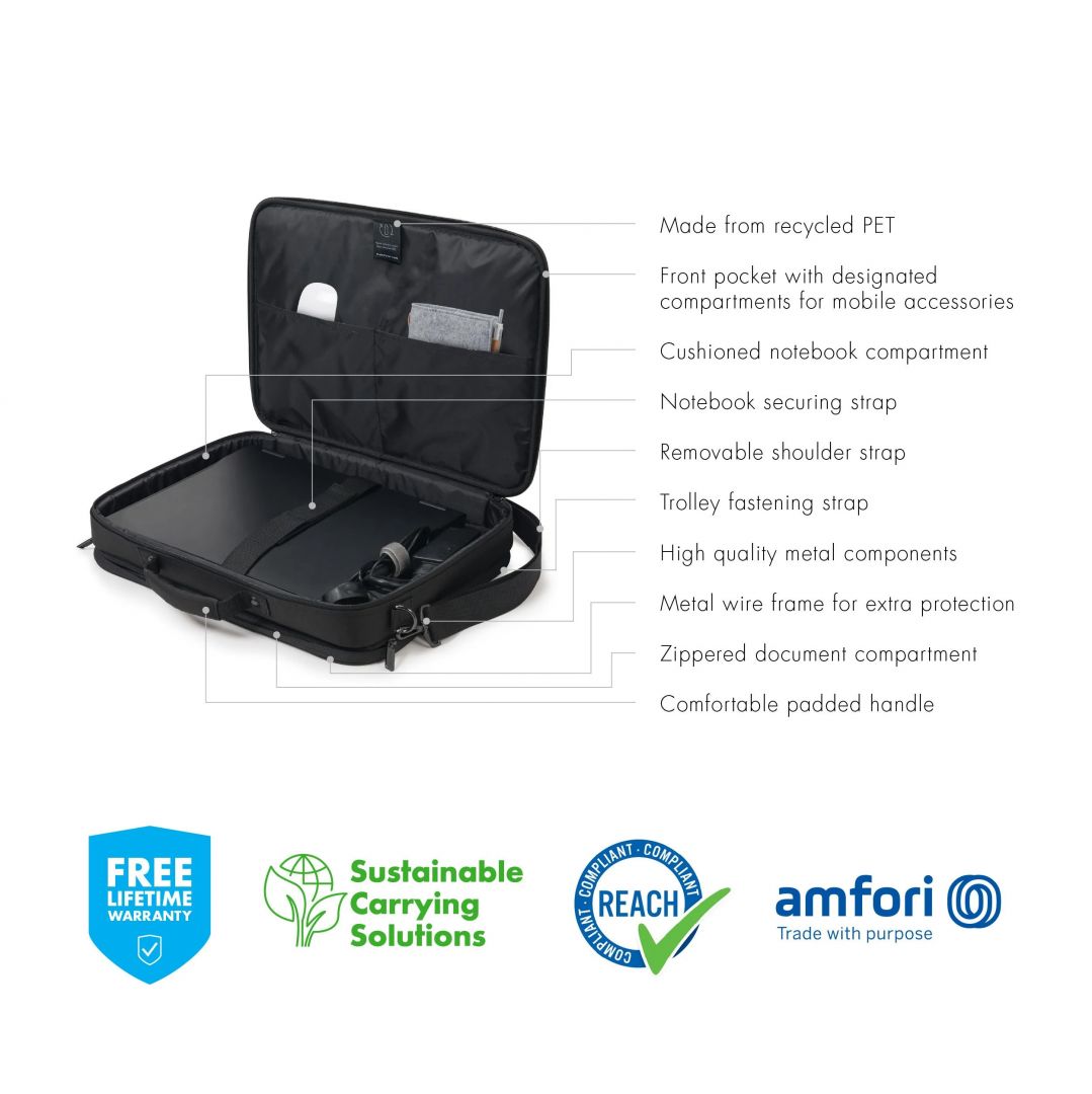 Dicota Laptop Bag Eco Multi Plus Base 15,6
