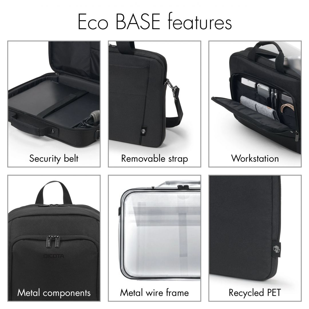 Dicota Laptop Bag Eco Top Traveller Base 17,3
