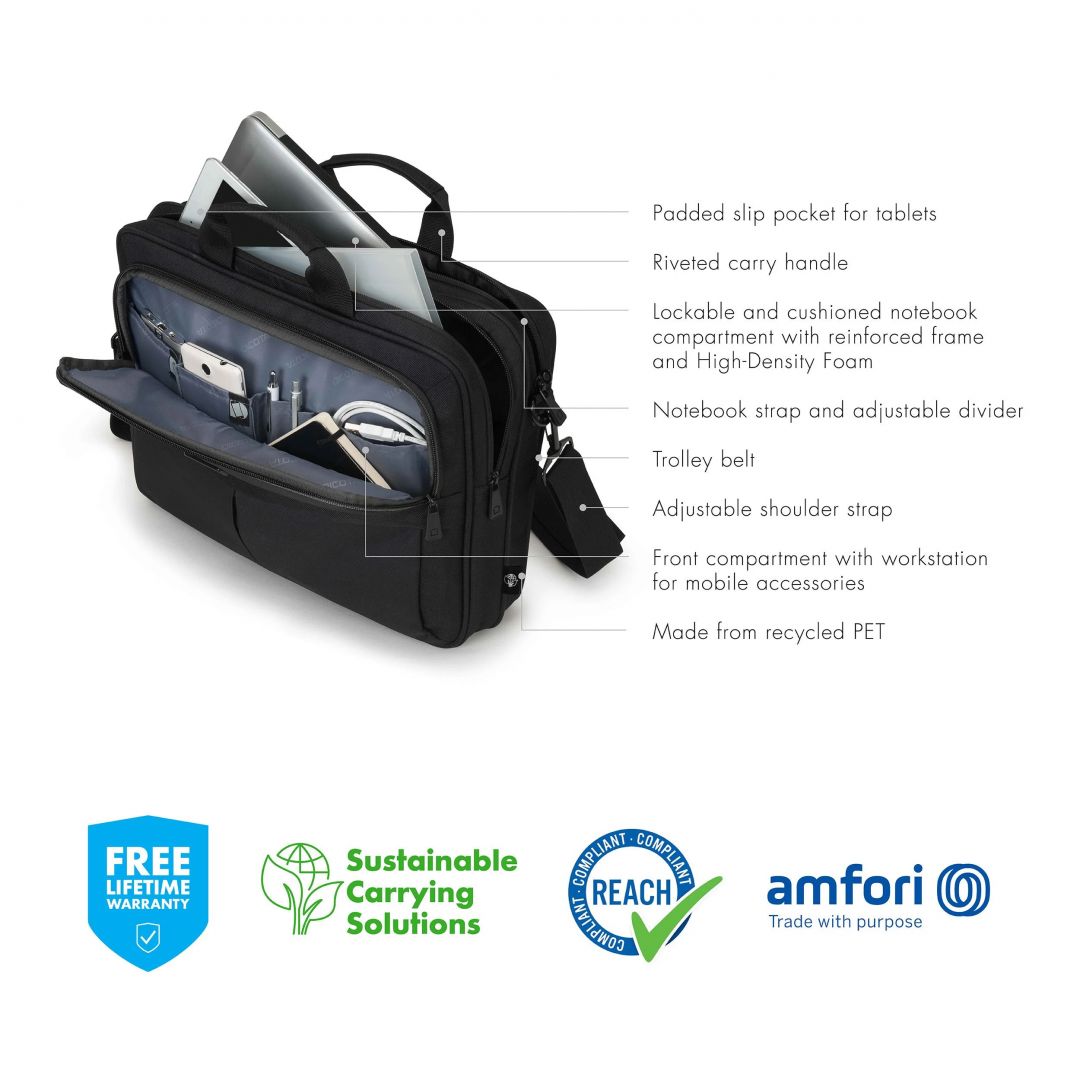 Dicota Laptop Bag Eco Top Traveller Scale 15,6
