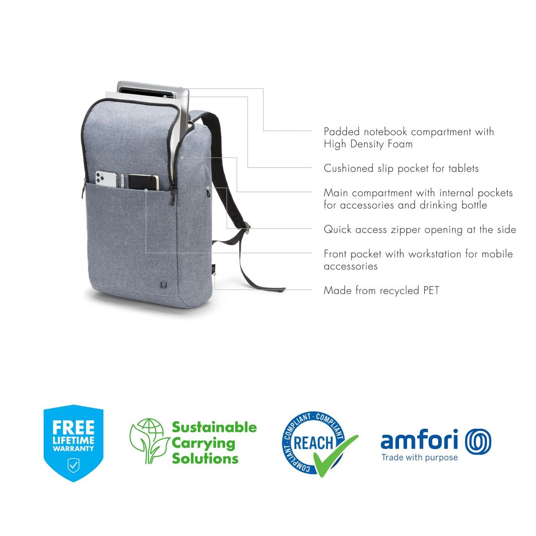 Dicota Laptop Backpack Eco Motion 15,6