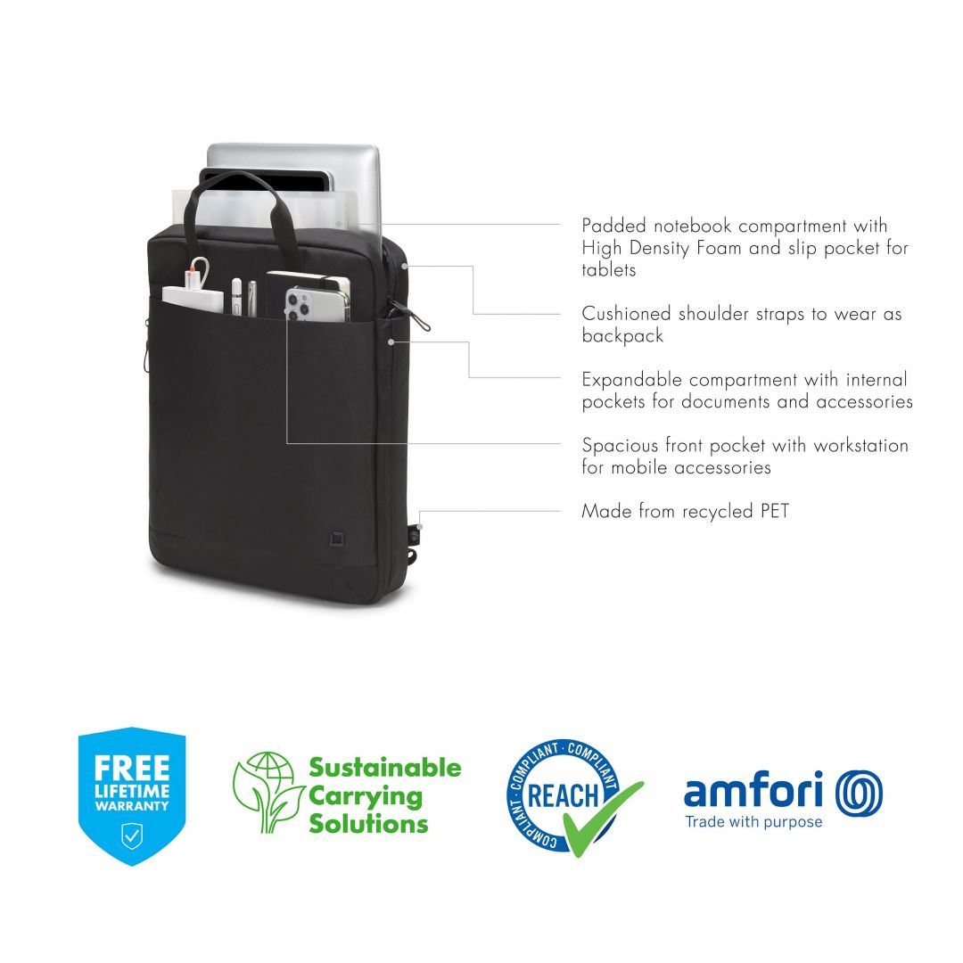 Dicota Laptop Tote Bag Eco Motion 15,6