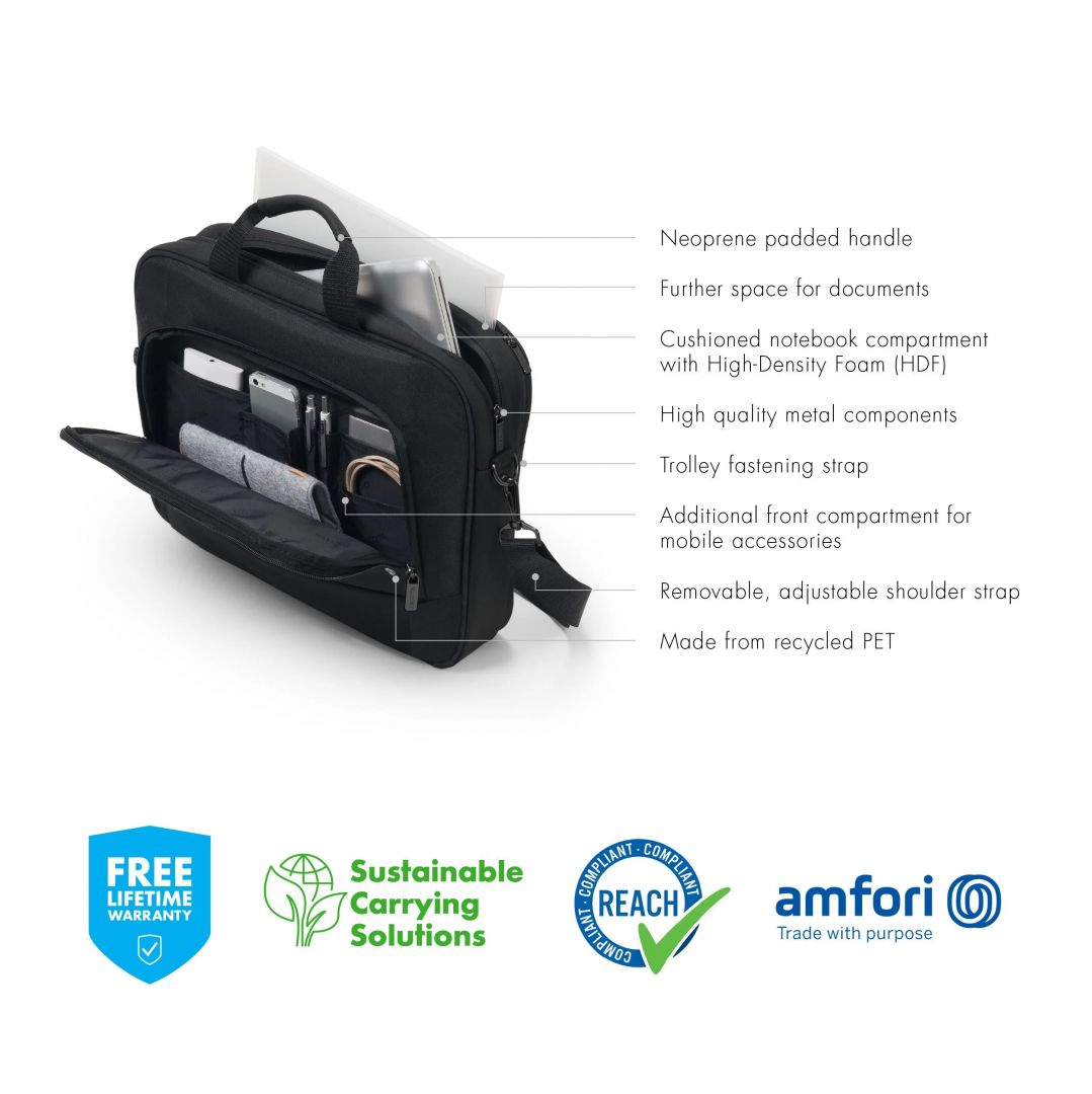 Dicota Laptop Bag Eco Top Traveller Base 15,6