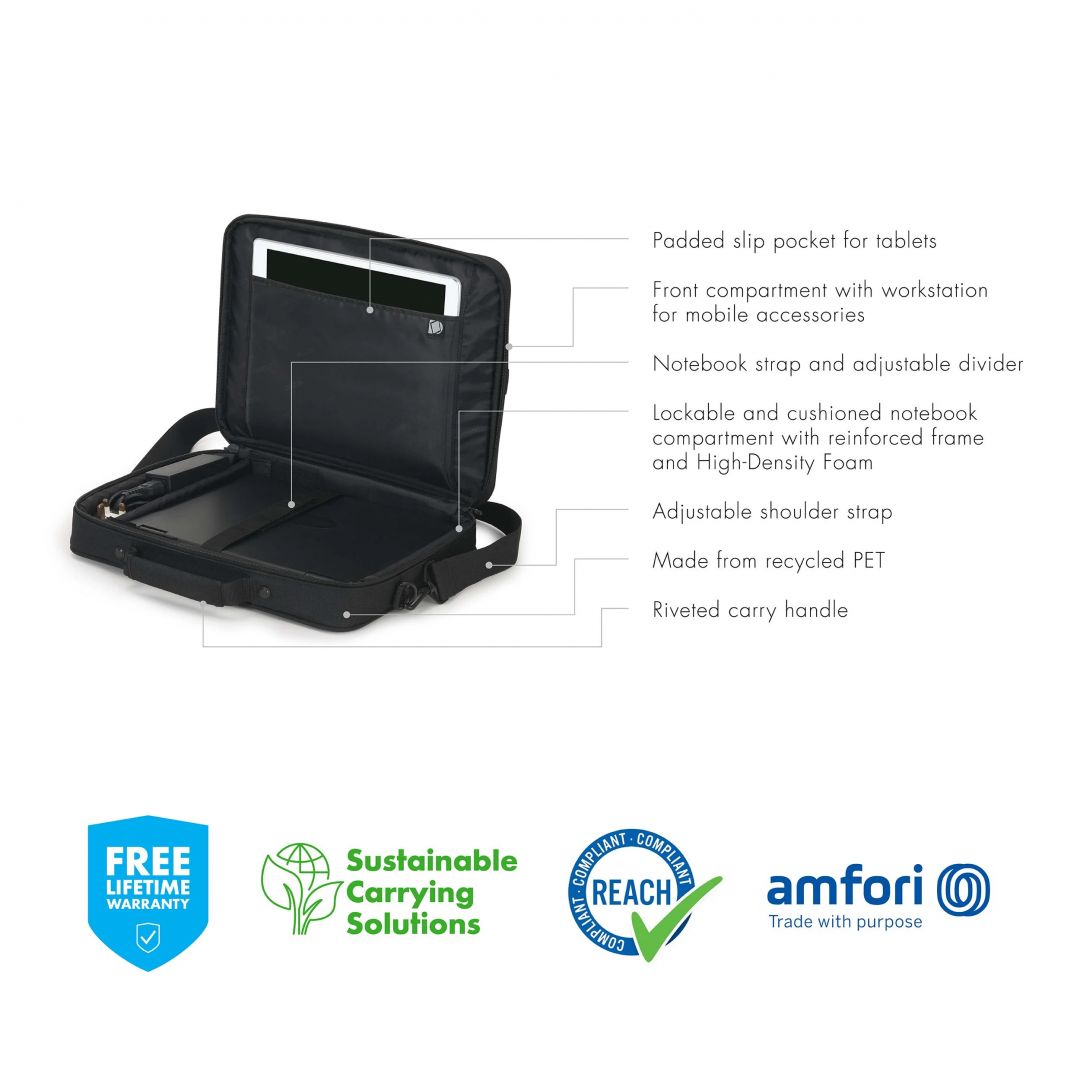 Dicota Laptop Bag Eco Multi Plus Scale 15,6