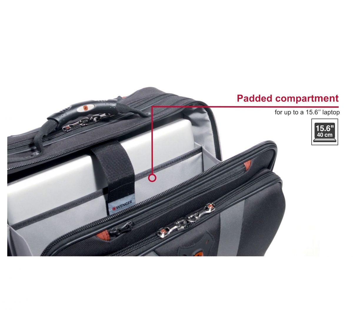 Wenger Granada Wheeled Laptop Case 17