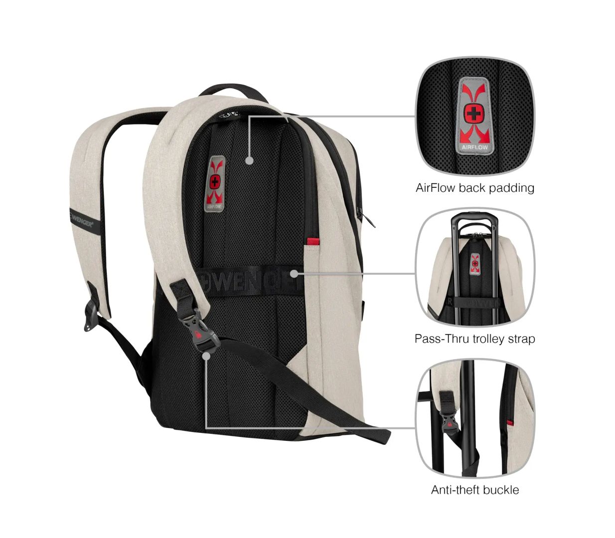 Wenger MX Light Laptop Backpack with Tablet Pocket 16