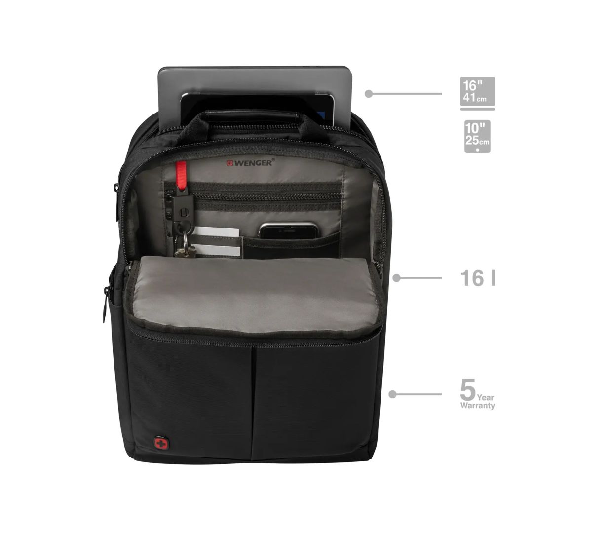 Wenger Reload 16 Laptop Backpack with Tablet Pocket 16