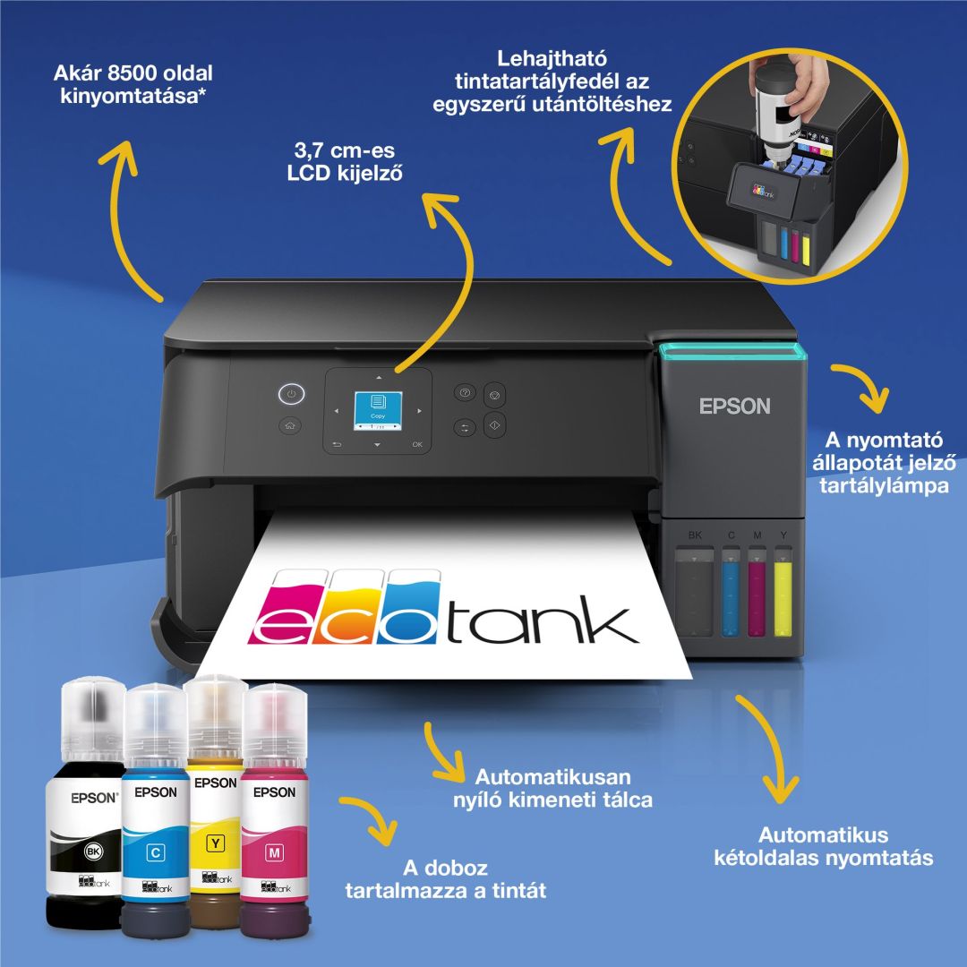 Epson EcoTank L4360 Tintasugaras Nyomtató/Másoló/Scanner