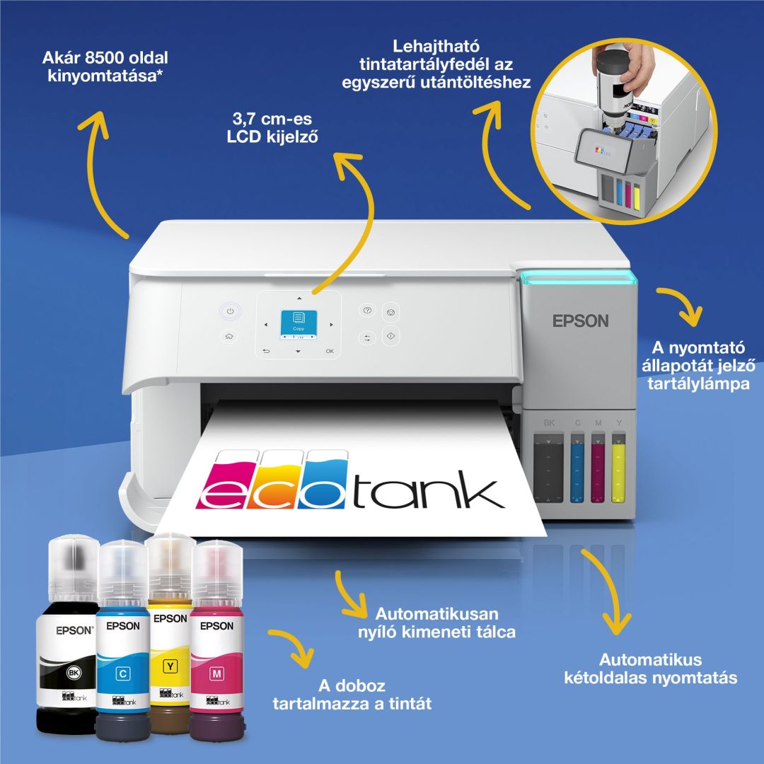 Epson EcoTank L4366 Tintasugaras Nyomtató/Másoló/Scanner