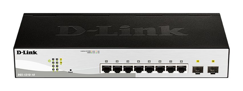 D-Link DGS-1210-10MP 8 Port Gigabit Smart Switch 