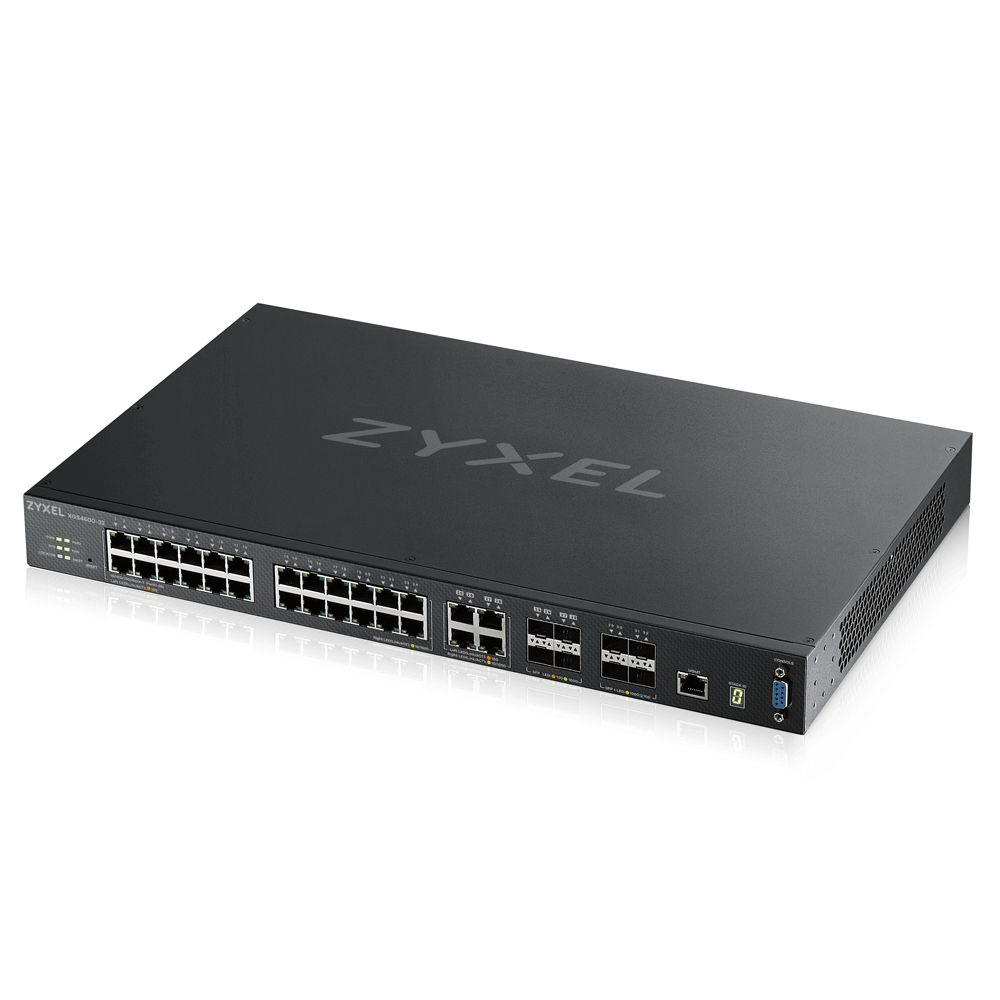 ZyXEL XGS4600-32F-ZZ0102F 28 portos GbE L3 vezérelt switch 4 SFP+ Uplink