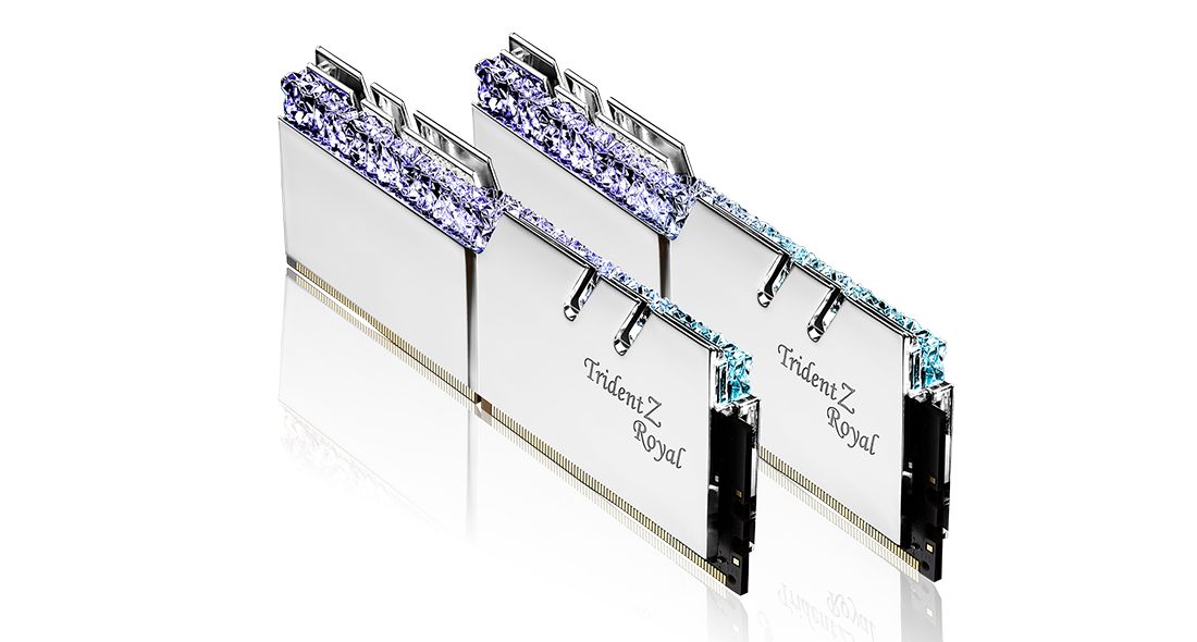 G.SKILL 16GB DDR4 3200MHz Kit(2x8GB) Trident Z Royal Silver