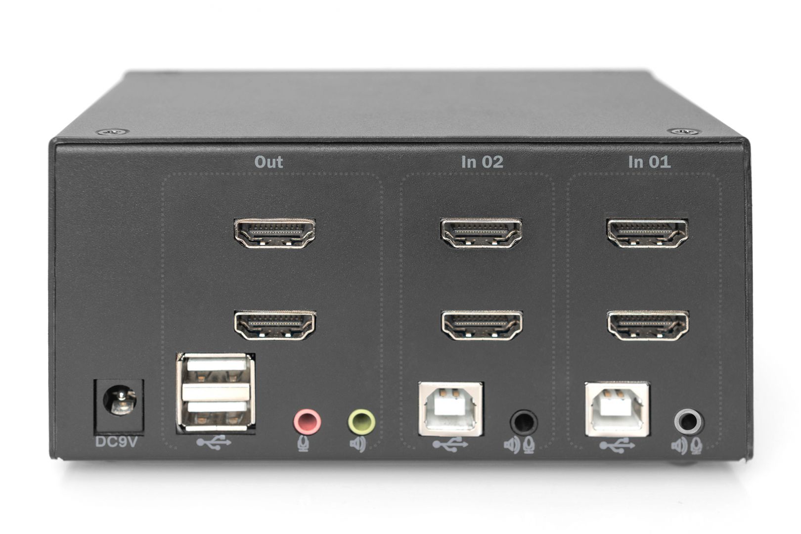 Digitus KVM Switch, 2 Port, Dual Display, 4K, HDMI
