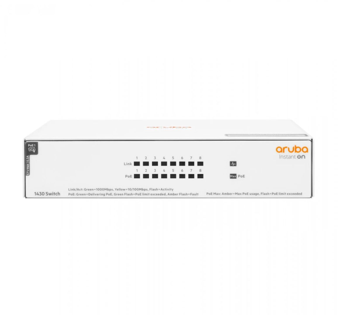 HP Aruba IOn 1430 8G PoE+ Switch
