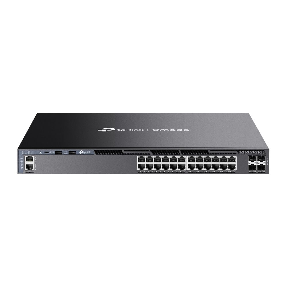 TP-Link SG6428X Omada 24-Port Gigabit Stackable L3 Managed Switch with 4 10G Slots