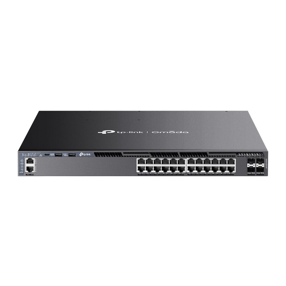 TP-Link SG6428XHP Omada 24-Port Gigabit Stackable L3 Managed PoE+ Switch with 4 10G Slots