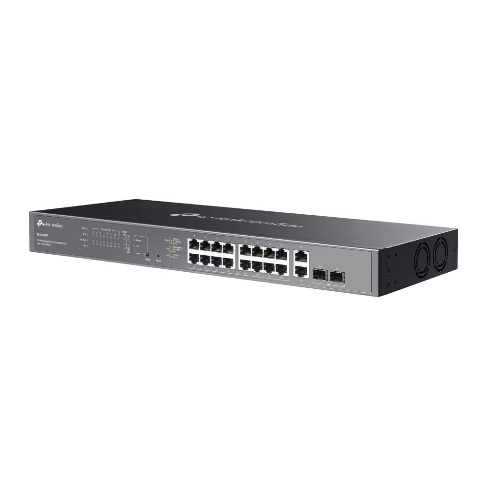 TP-Link ES220GMP Omada 20-Port Gigabit Easy Managed Switch with 16-Port PoE+