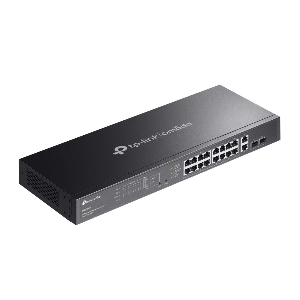 TP-Link ES220GMP Omada 20-Port Gigabit Easy Managed Switch with 16-Port PoE+