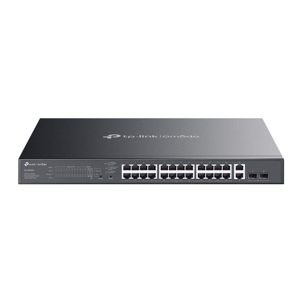 TP-Link ES228GMP Omada 28-Port Gigabit Easy Managed Switch with 24-Port PoE+