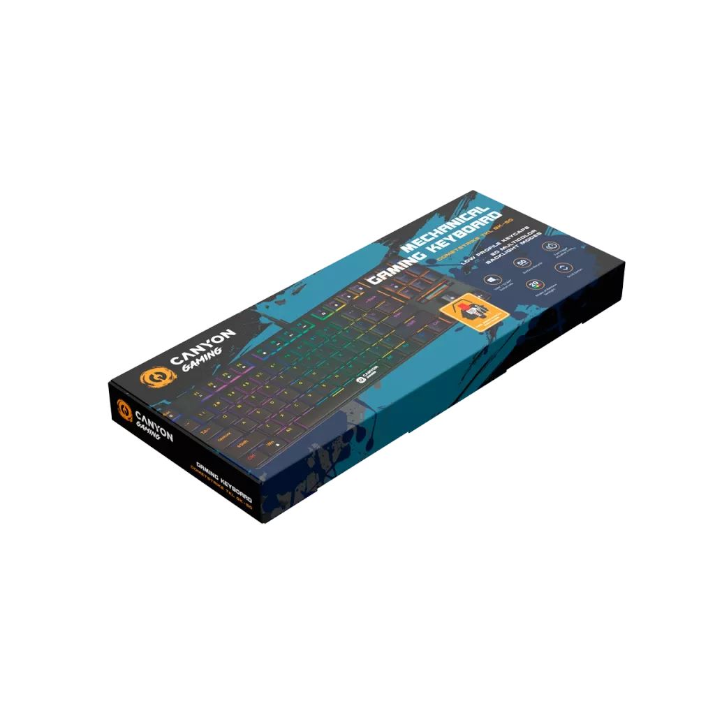 Canyon GK-50 Cometstrike Gaming keyboard Black HU