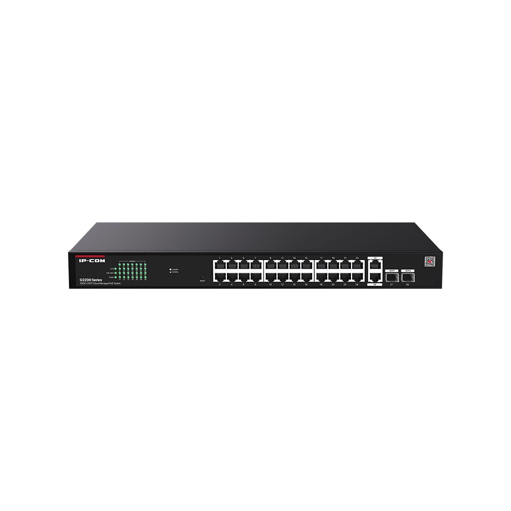 IP-COM G2228P-24-410W 26GE+2SFP Cloud Managed PoE Switch