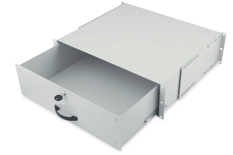 Digitus 3U lockable drawer with handle