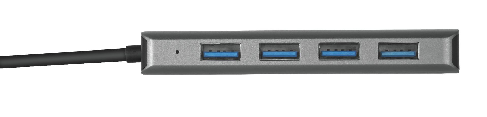 Trust Halyx Aluminium USB-C to 4-Port USB-A 3.2 Hub Black