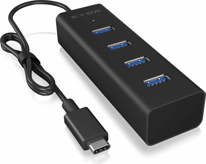 Raidsonic IcyBox IB-HUB1409-C3 4-port Hub with USB Type-C Interface Black