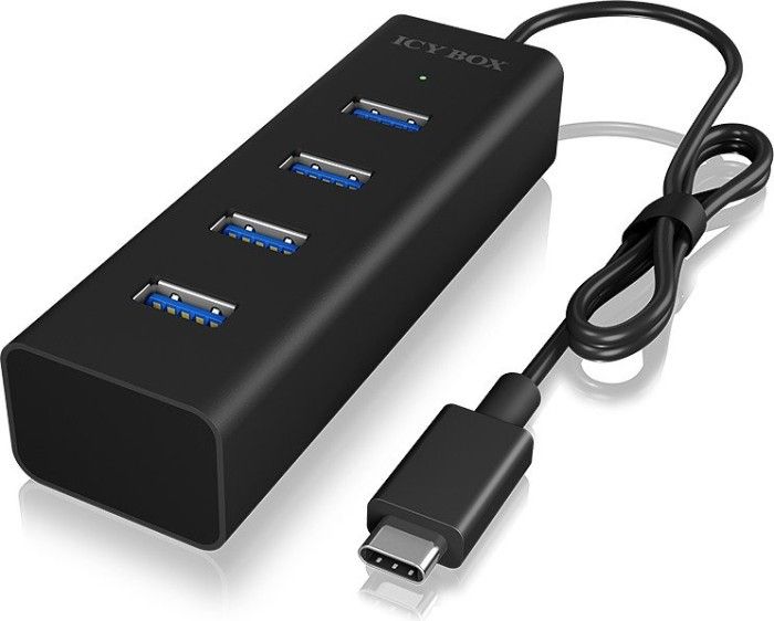 Raidsonic IcyBox IB-HUB1409-C3 4-port Hub with USB Type-C Interface Black