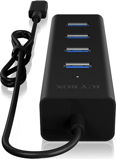 Raidsonic IcyBox IB-HUB1409-C3 4-port Hub with USB Type-C Interface Black