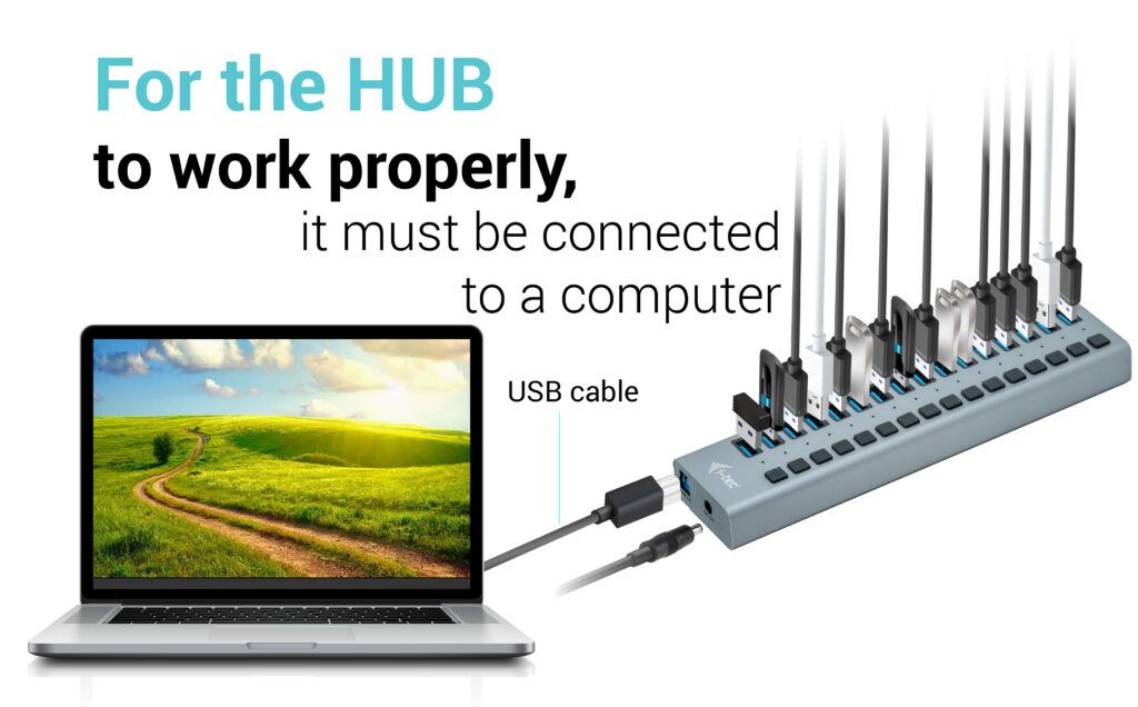 I-TEC 16 port USB 3.0 Charging Hub+Power Adapter 90W Grey