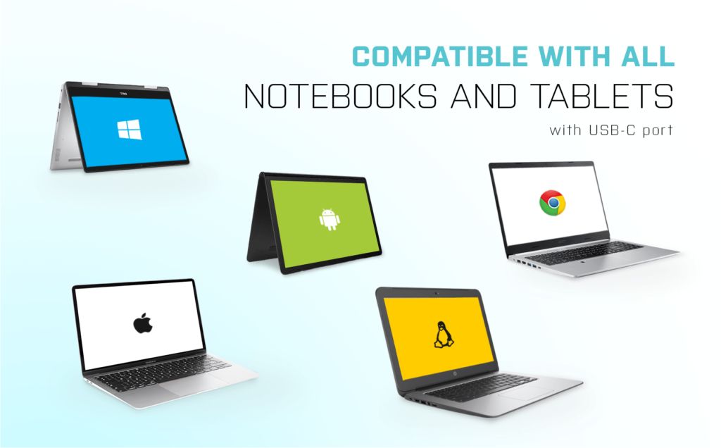 I-TEC 4-port USB-C Slim Passive Hub Black