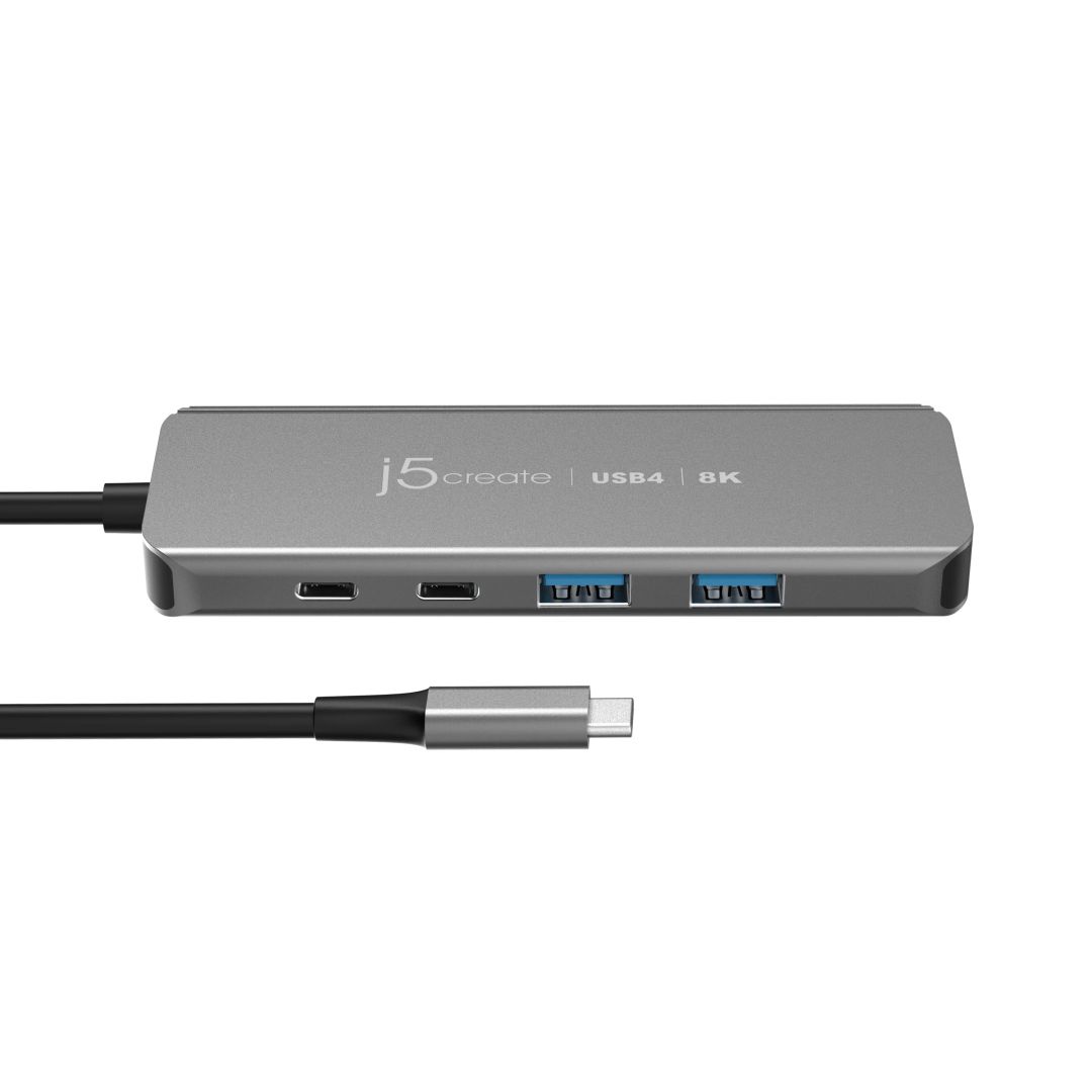j5create USB4 8K60 Slim Hub Space Grey