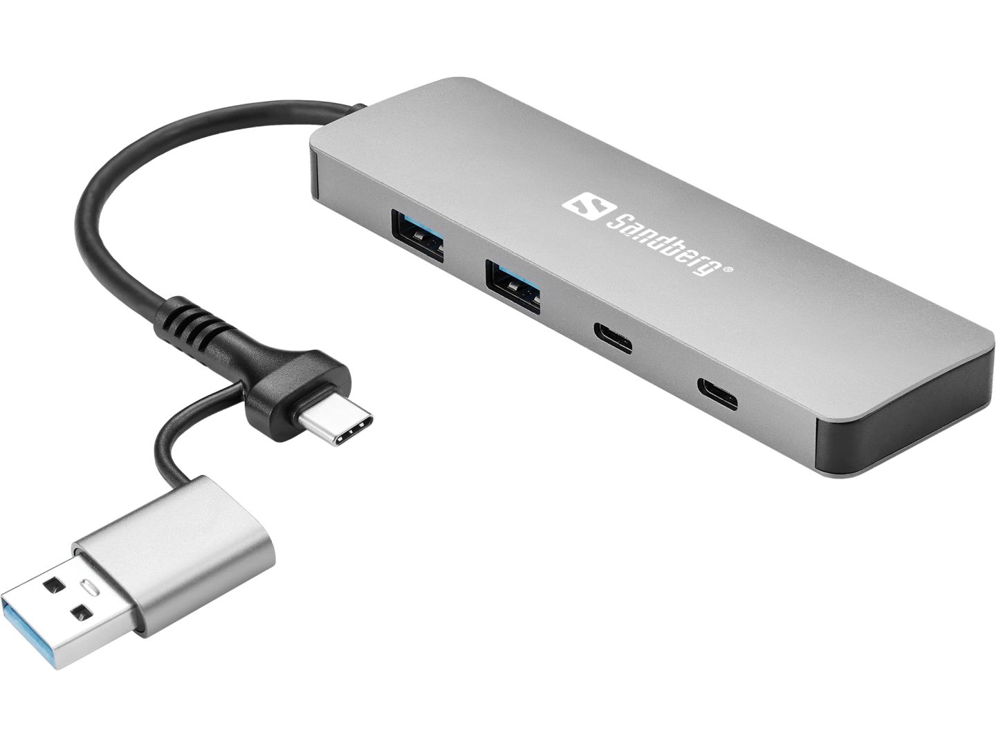 Sandberg 4-portos USB3.0 HUB Silver