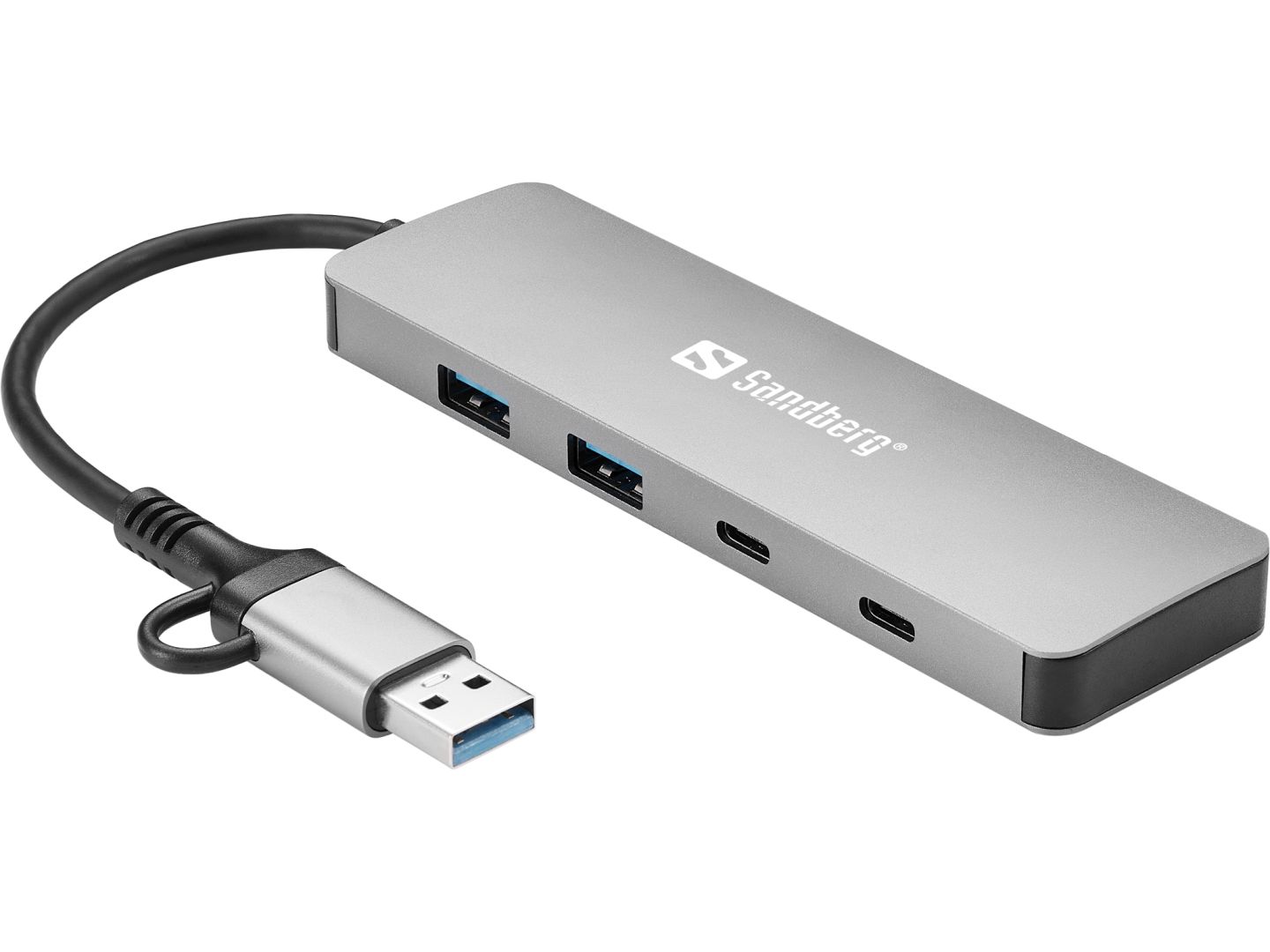 Sandberg 4-portos USB3.0 HUB Silver