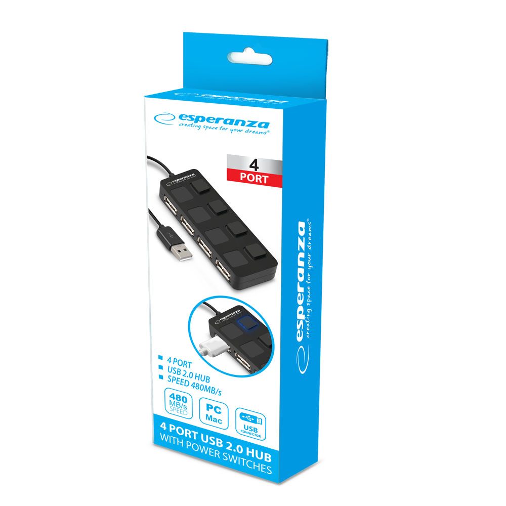 Esperanza EA161 4port USB Hub