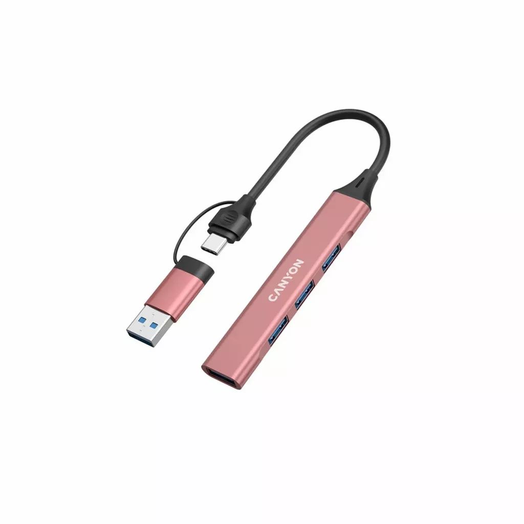Canyon CNS-TDS02P 4-portos USB2.0 HUB Pink