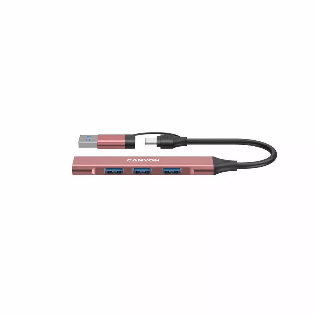 Canyon CNS-TDS02P 4-portos USB2.0 HUB Pink