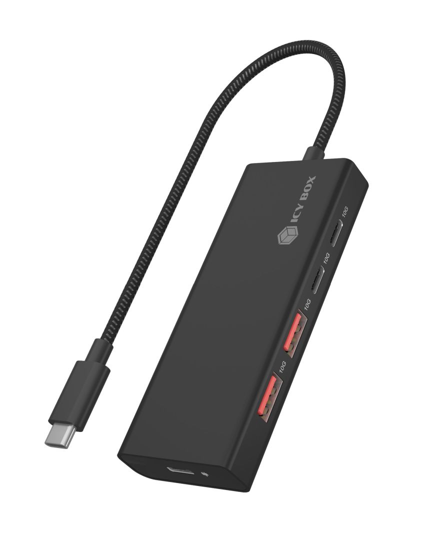 Raidsonic Icy Box IB-HUB1436-CPD 4-portos USB3.2 HUB Black