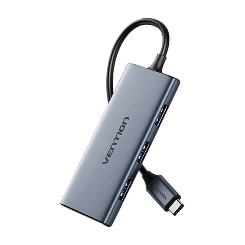 Vention USB-C to HDMI, 3x USB 3.0 Hub 0,15m Grey