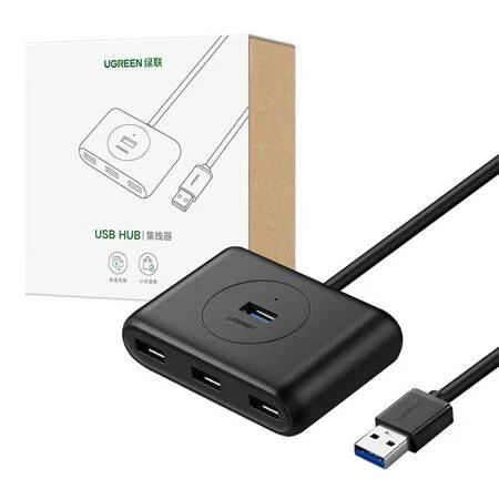 UGREEN 4-portos USB2.0 HUB Black