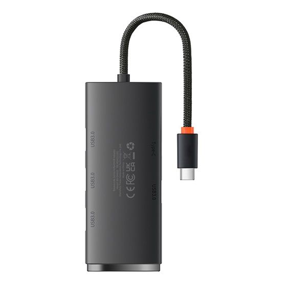 Baseus Lite Series 4in1 USB3.0 Hub Black