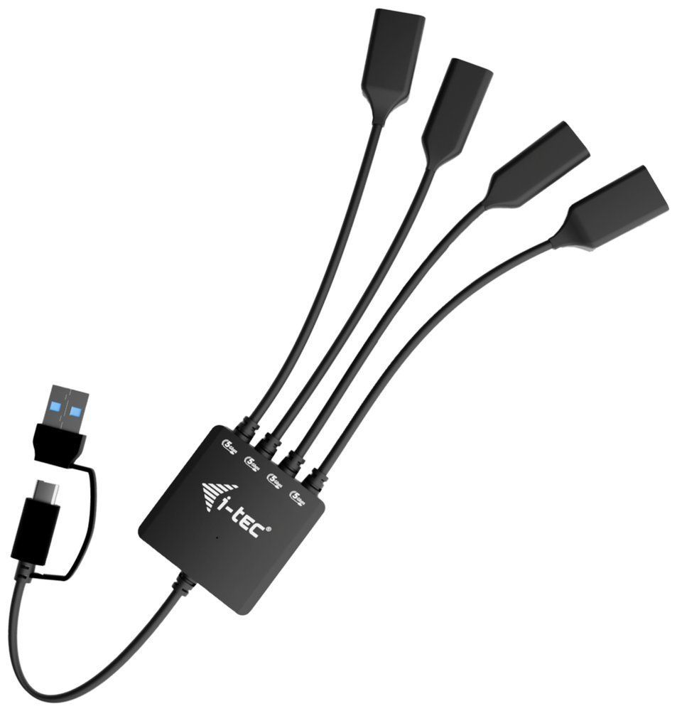 I-TEC 4-portos USB3.2 HUB Black