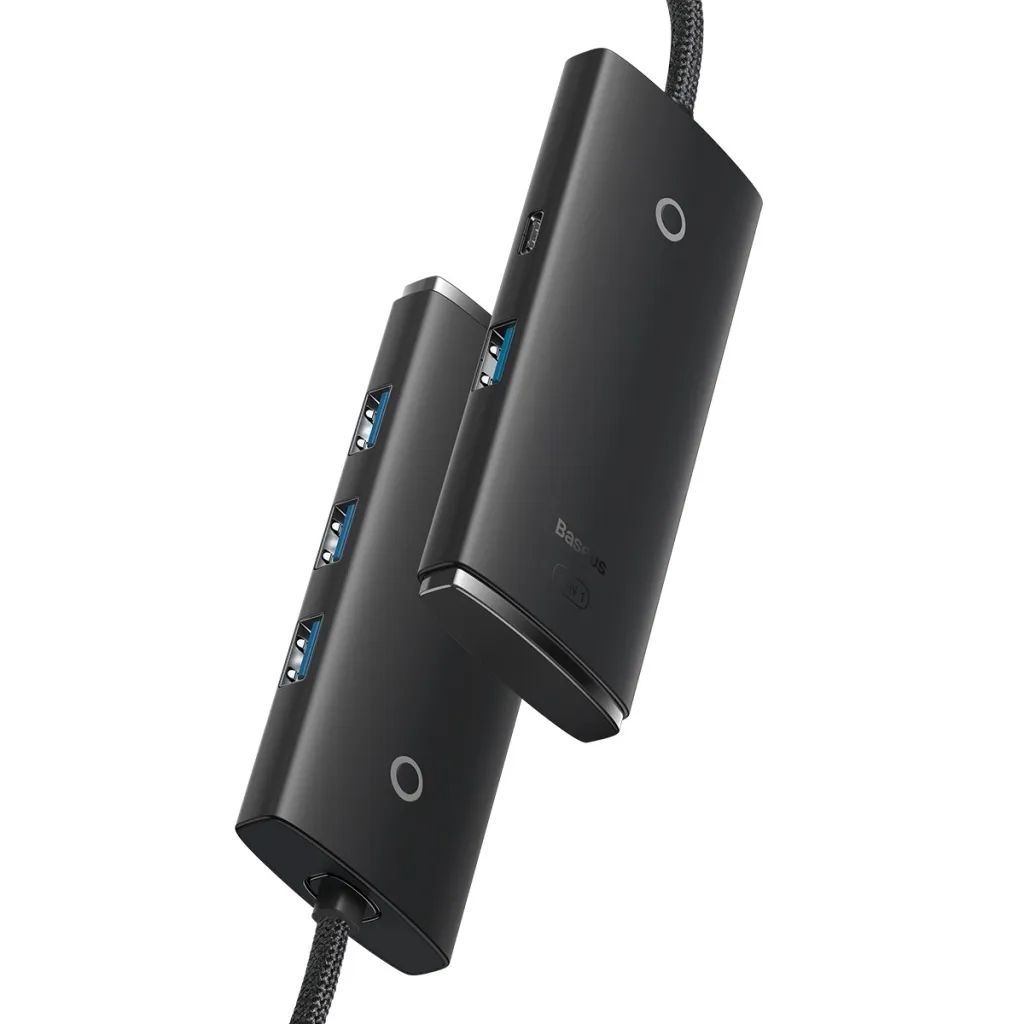 Baseus Lite Series 4in1 USB3.0 Hub Black