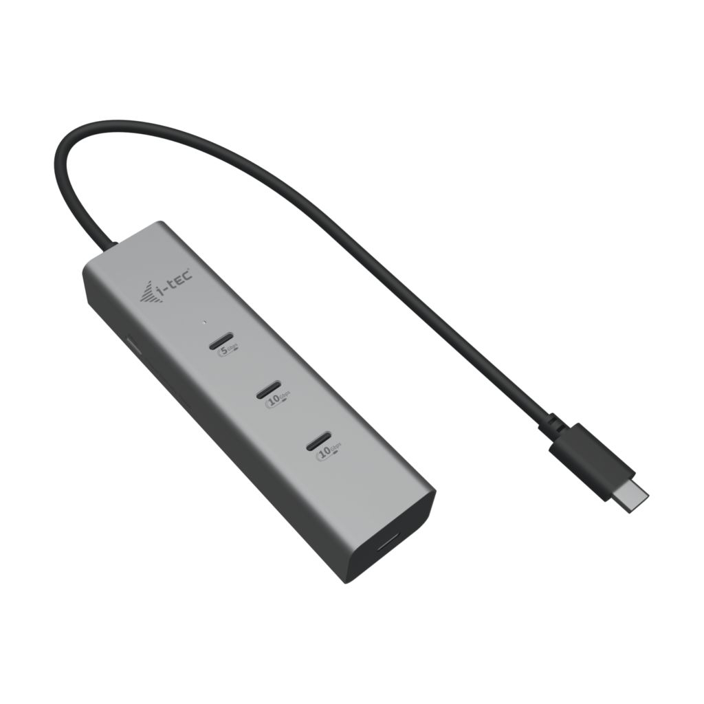 I-TEC USB-C Charging Metal HUB 5port with USB-C video 8K + Power Delivery 85W