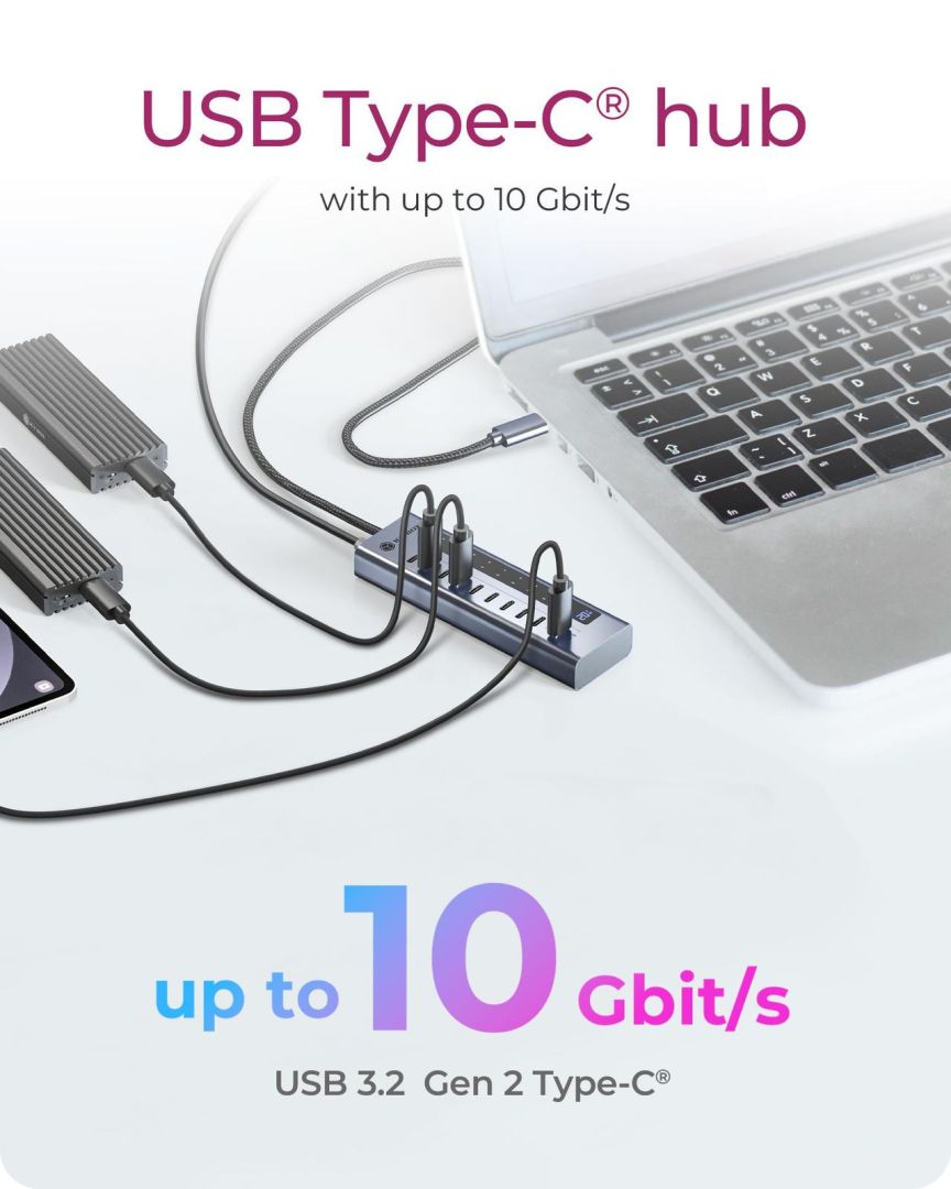 Raidsonic IcyBox IB-HUB1450-C31 10 ports USB Type-C Gen 2 Hub