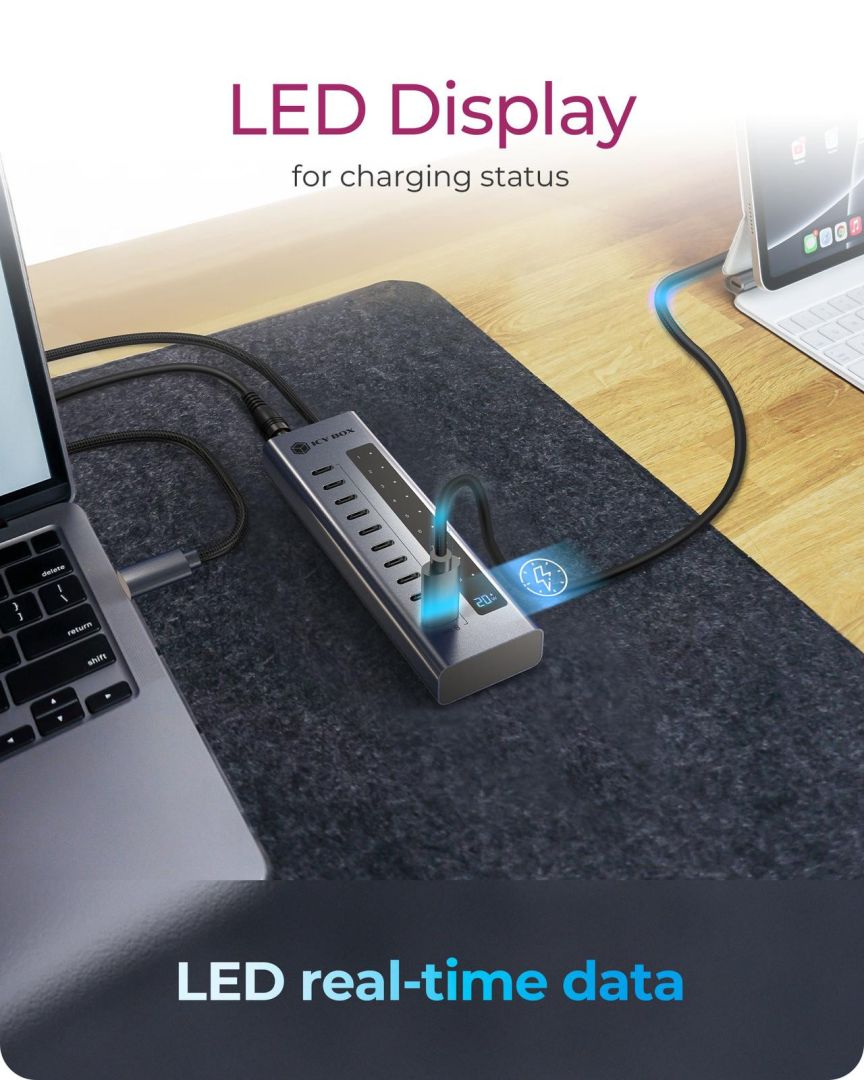 Raidsonic IcyBox IB-HUB1450-C31 10 ports USB Type-C Gen 2 Hub